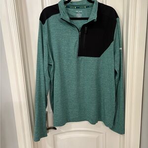 Tek Gear Green and Black Long Sleeve Tee